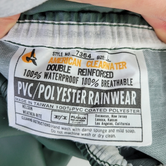 American Clearwater Double Reinforced Waterproof Pants Style# 7364 Sz La… - Picture 2 of 13